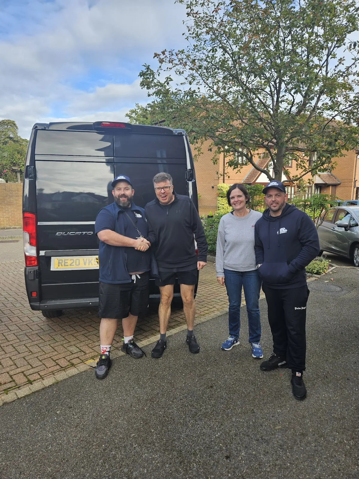 Four with the van – MV Movers crew