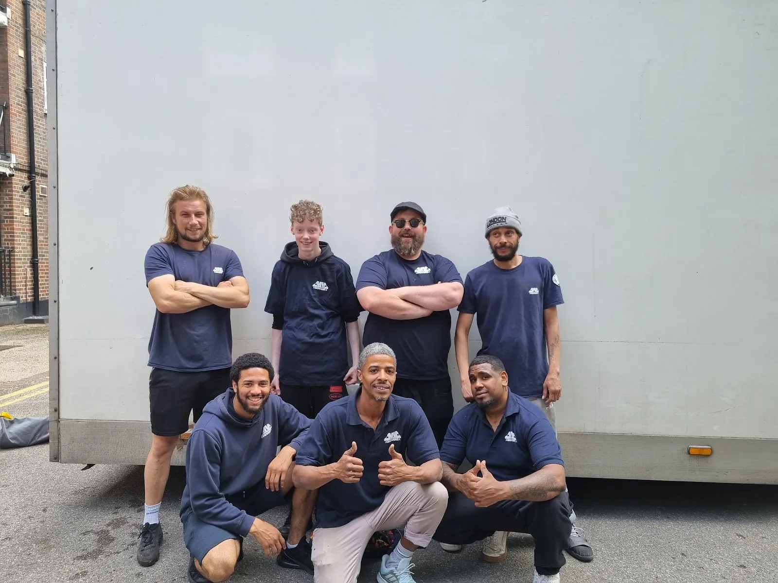Team photo between jobs – MV Movers crew