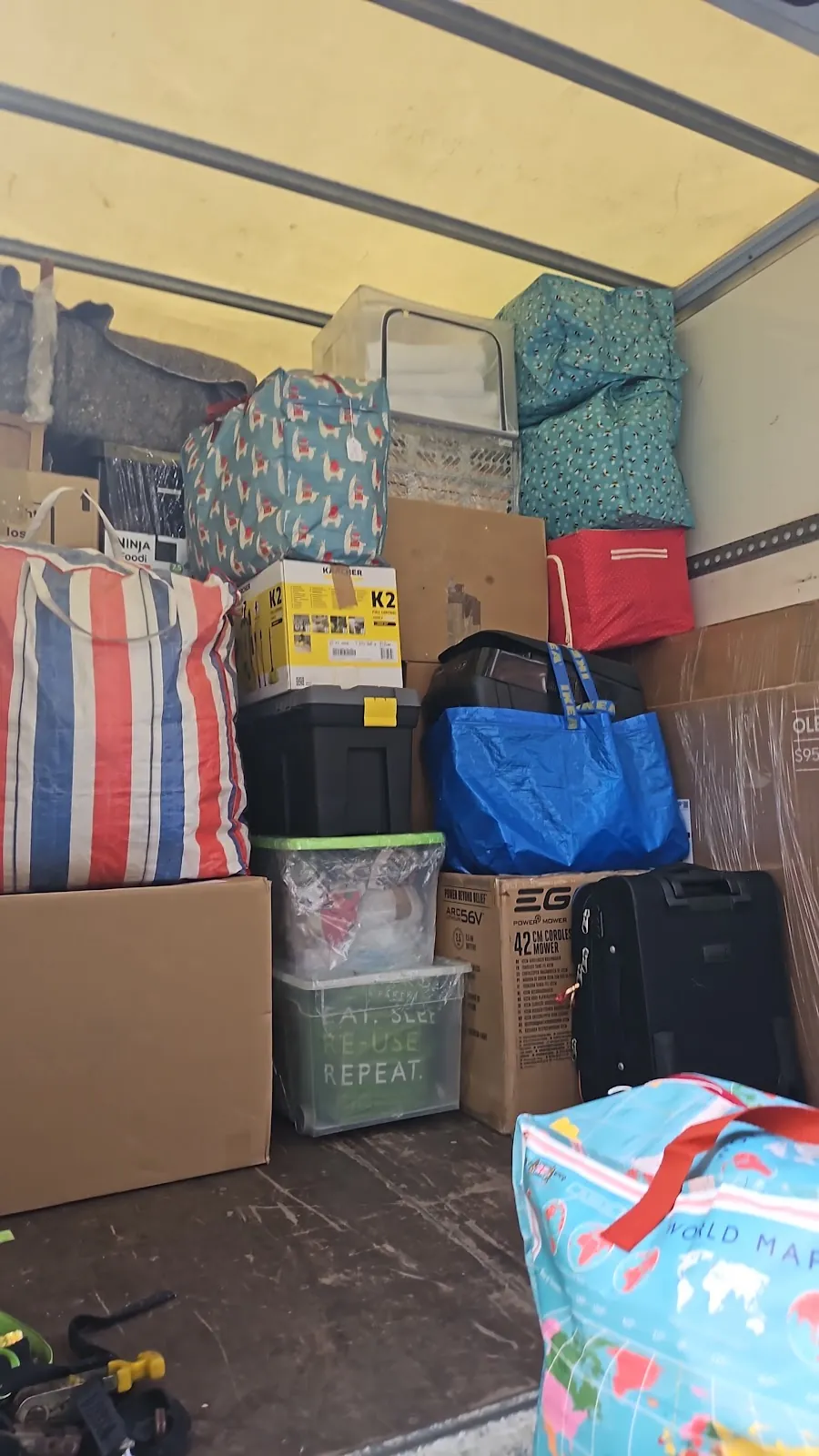 Wrapped for storage – Protected inside the unit – MV Movers